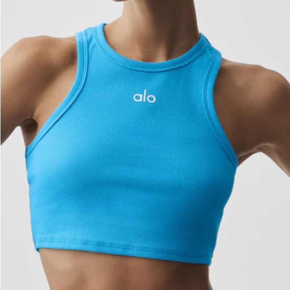 Alo Yoga Aspire Tank Azure Blue M